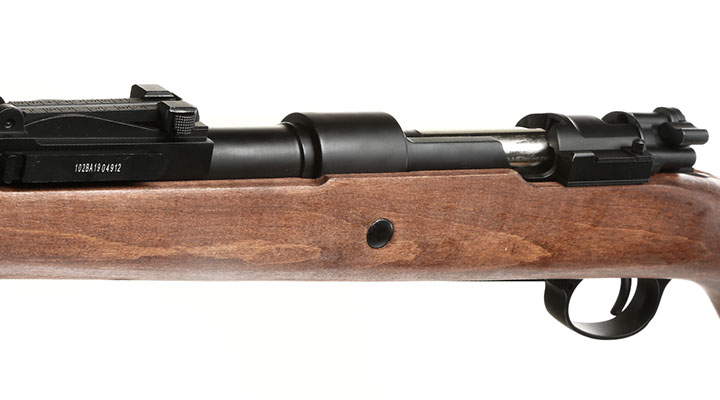 Versandrcklufer Double Bell Karabiner 98K Gas Bolt-Action Gewehr mit Hlsenauswurf 6mm BB Echtholz-Version Bild 7