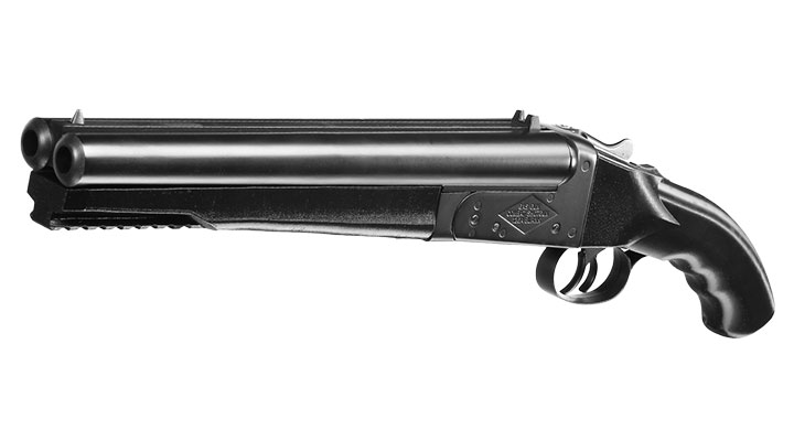 Haw San FS-0521 Tactical Double Barrel Vollmetall Gas Shotgun 6mm BB schwarz