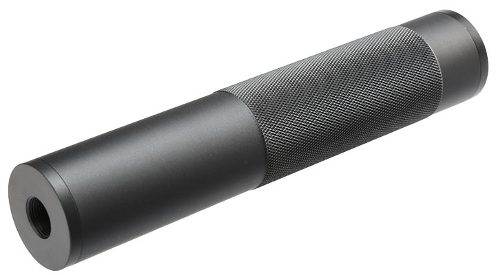 MET Aluminium Nato 5.56 Style Suppressor Silencer 189 x 36mm 14mm+ / 14mm- schwarz