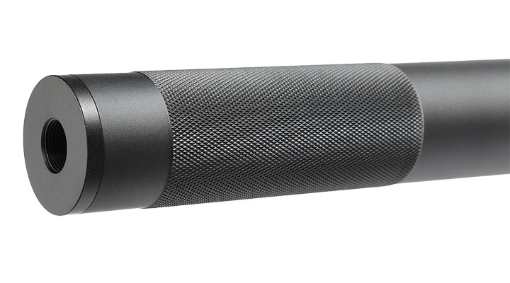 MET Aluminium Nato 5.56 Style Suppressor Silencer 189 x 36mm 14mm+ / 14mm- schwarz Bild 5