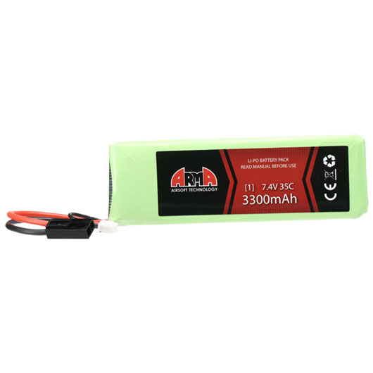 Arma Tech LiPo Akku 7,4V 3300mAh 35C Slim Large-Type Bild 1