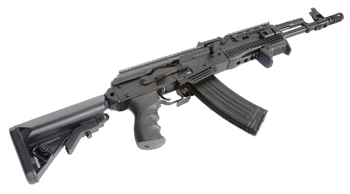 APS AK-74 PMC Tactical Vollmetall BlowBack S-AEG 6mm BB schwarz Bild 4