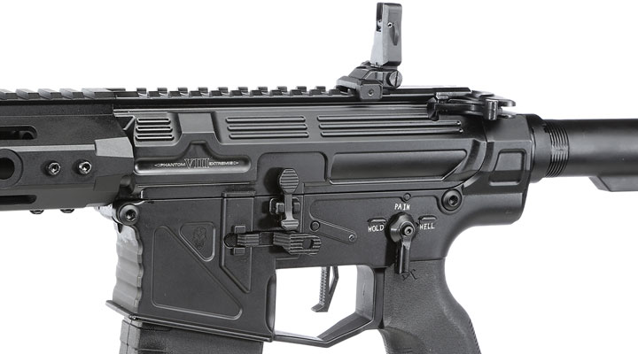 APS Phantom Extremis Rifle MK8 eSilver Edge SDU-MosFet 2.0 Vollmetall S-AEG 6mm BB schwarz Bild 7