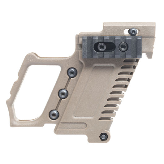 Nuprol Pistol Carbine Kit fr G17 / G18 / G22 / G34 GBB Pistolen tan Bild 3