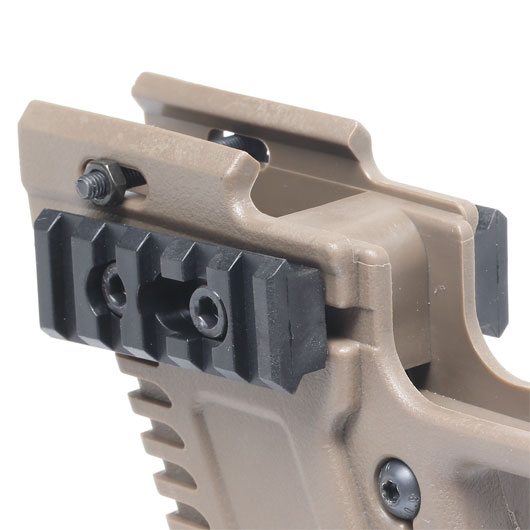 Nuprol Pistol Carbine Kit fr G17 / G18 / G22 / G34 GBB Pistolen tan Bild 5