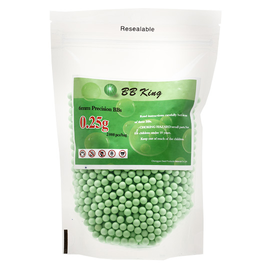 BB King Precision BBs 0.25g 2.000er Beutel Zombie Green