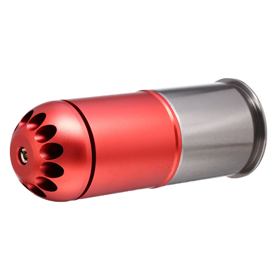 Nuprol 40mm Vollmetall Hülse / Einlegepatrone f. 120 6mm BBs rot