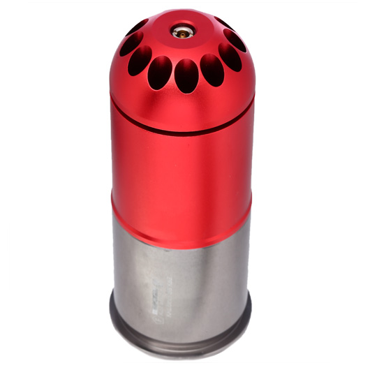 Nuprol 40mm Vollmetall Hlse / Einlegepatrone f. 120 6mm BBs rot Bild 4
