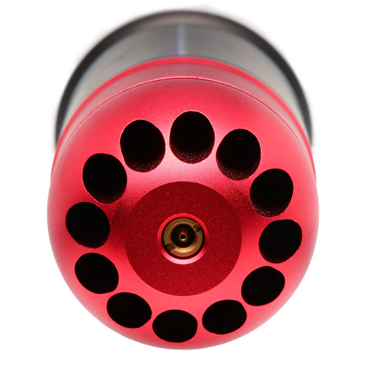 Nuprol 40mm Vollmetall Hlse / Einlegepatrone f. 72 6mm BBs rot Bild 3