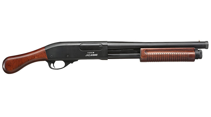 Jag Arms Scattergun Sawed-Off Vollmetall Pump Action Gas Shotgun 6mm BB Echtholz-Version Bild 2
