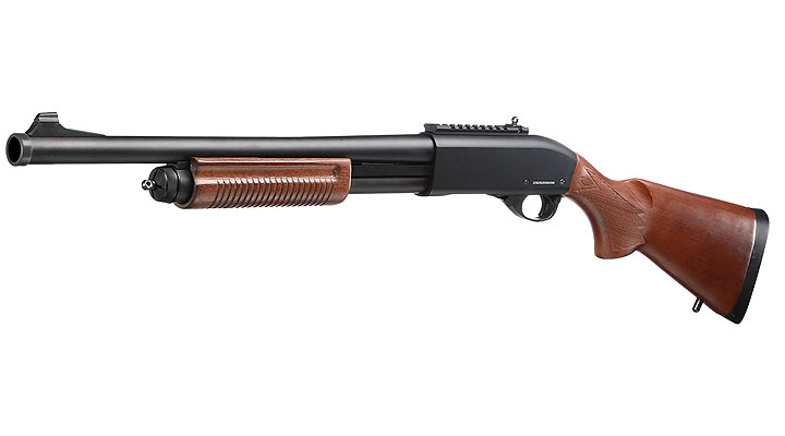 Jag Arms Scattergun HD Vollmetall Pump Action Gas Shotgun 6mm BB Echtholz-Version