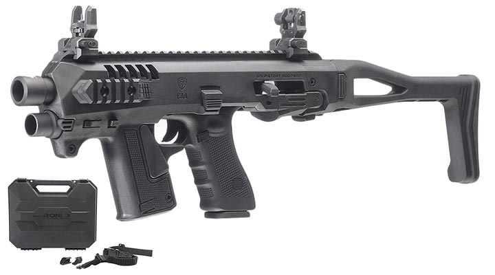 CAA Airsoft Division Micro RONI Conversion Kit f. TM / KSC / VFC / WE G17 / G18C / G22 / G31 schwarz - Advanced