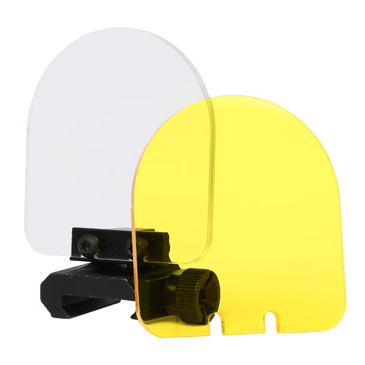 Nuprol Zielgert BB Schutzschild 63mm schwarz inkl. gelben Ersatzglas Bild 1