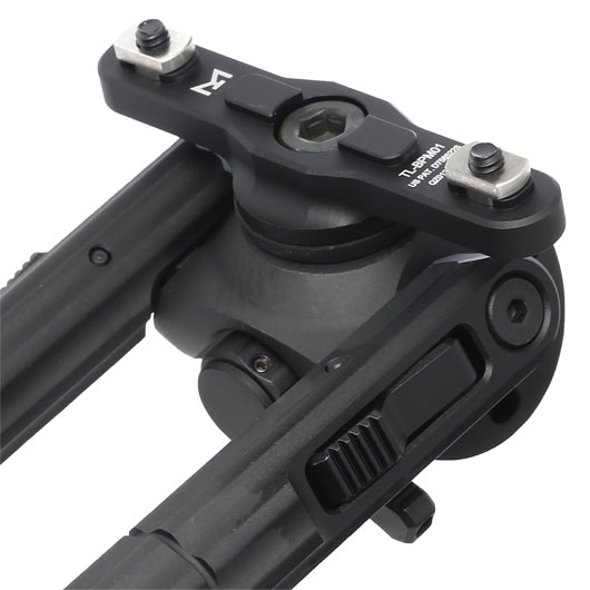 UTG M-LOK Heavy Duty Recon 360 Grad Metall Zweibein - Gummife 160 - 230 mm schwarz Bild 2
