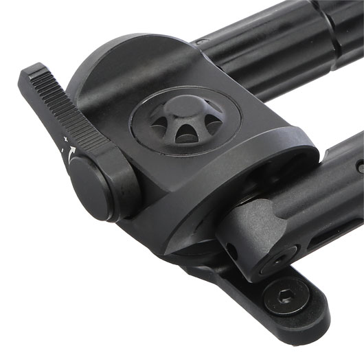 UTG M-LOK Heavy Duty Recon 360 Grad Metall Zweibein - Gummife 133 - 172 mm schwarz Bild 4