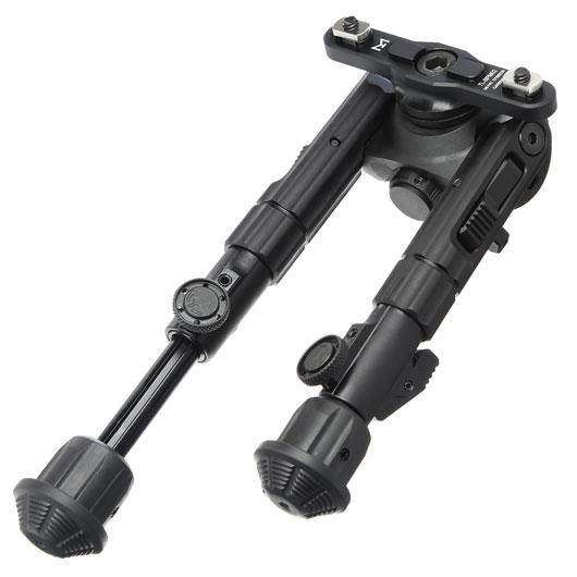 UTG M-LOK Heavy Duty Recon 360 Grad Metall Zweibein - Gummife 133 - 172 mm schwarz Bild 5
