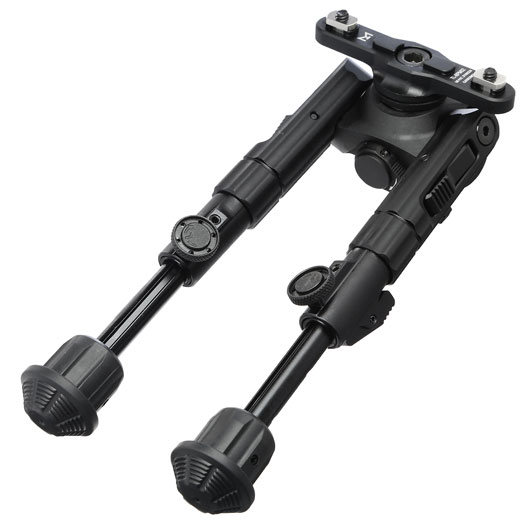 UTG M-LOK Heavy Duty Recon 360 Grad Metall Zweibein - Gummife 133 - 172 mm schwarz Bild 6