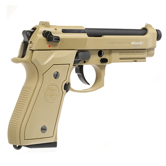 G&G GPM92 GP2 Vollmetall GBB 6mm BB Desert Tan oliv inkl. Pistolenkoffer Bild 4