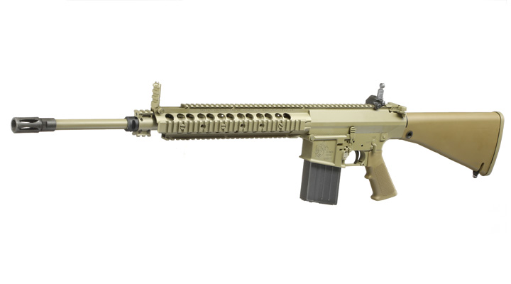 VFC KAC SR25 M110 SASS Sniper System Vollmetall Gas-Blow-Back 6mm BB Tan