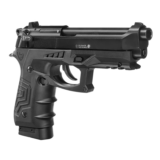 HFC M92 GripTac Vollmetall CO2 BlowBack 6mm BB schwarz inkl. Pistolenkoffer Bild 8