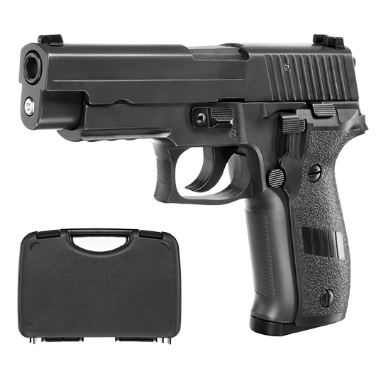 HFC H226 Airsoftpistole Vollmetall GBB 6mm BB grau inkl. Pistolenkoffer
