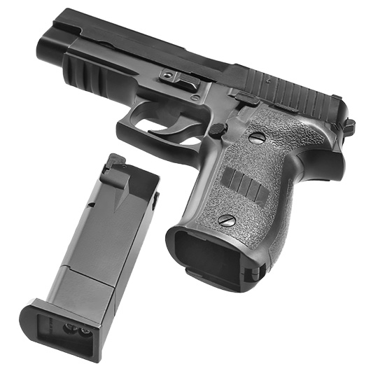 HFC H226 Airsoftpistole Vollmetall GBB 6mm BB schwarz inkl. Pistolenkoffer Bild 6