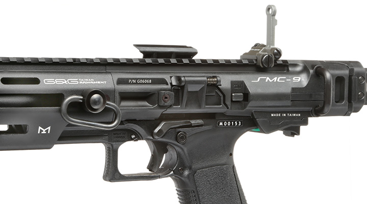 G&G SMC9 Pistol Carbine Full Kit GBB 6mm BB schwarz Bild 7