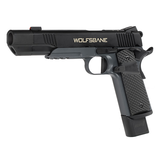 Echo1 Wolfsbane 1911 Vollmetall GBB 6mm BB schwarz / grau