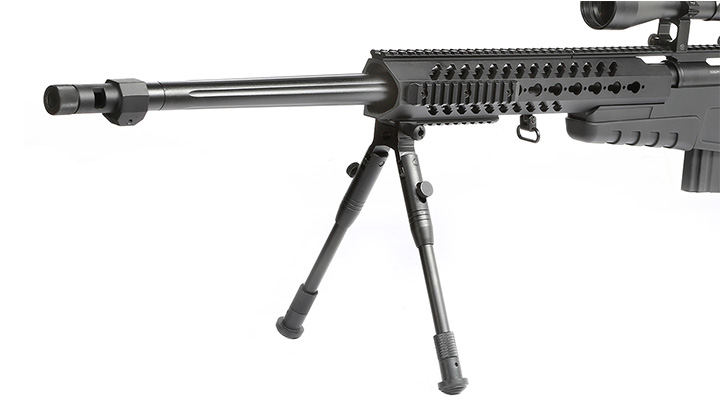 Well MB4418-3D Mk13 Mod 7 Snipergewehr inkl. Zweibein / Zielfernrohr Springer 6mm BB schwarz Bild 7