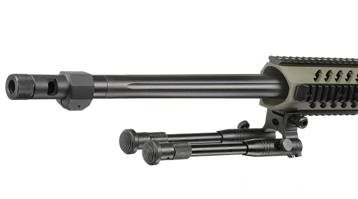 Well MB4418-2D Mk13 Custom Snipergewehr inkl. Zweibein / Zielfernrohr Springer 6mm BB oliv Bild 6