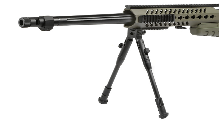 Well MB4418-2D Mk13 Custom Snipergewehr inkl. Zweibein / Zielfernrohr Springer 6mm BB oliv Bild 7