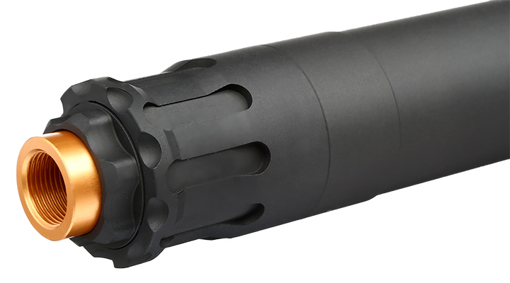 RGW OBS-Style 45ACP Aluminium Silencer 14mm- schwarz / kupfer Bild 5
