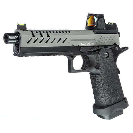 Vorsk Airsoft Hi-Capa 5.1 mit HD5141 LPZ Vollmetall GBB 6mm BB grau / schwarz