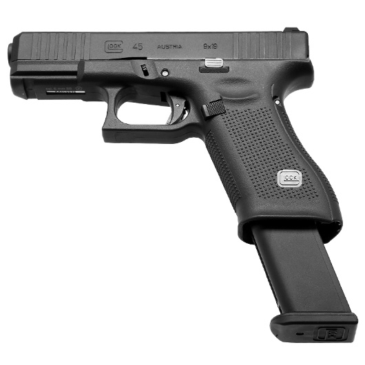 Glock 45 Airsoft mit Metallschlitten GBB 6mm BB schwarz Bild 5