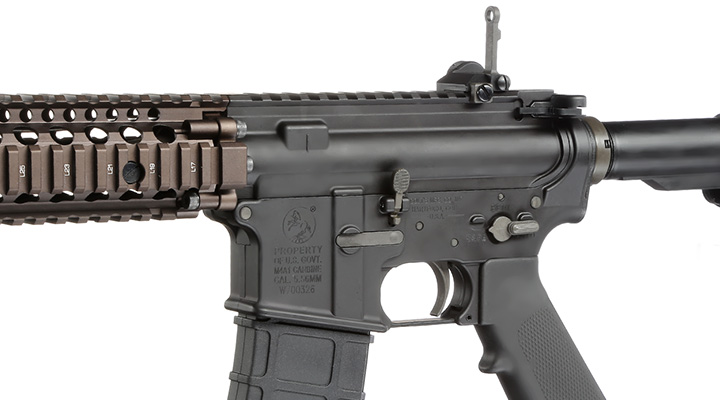 GHK Colt / Daniel Defense MK18 MOD1 Vollmetall Gas-Blow-Back 6mm BB Dualtone Bild 7