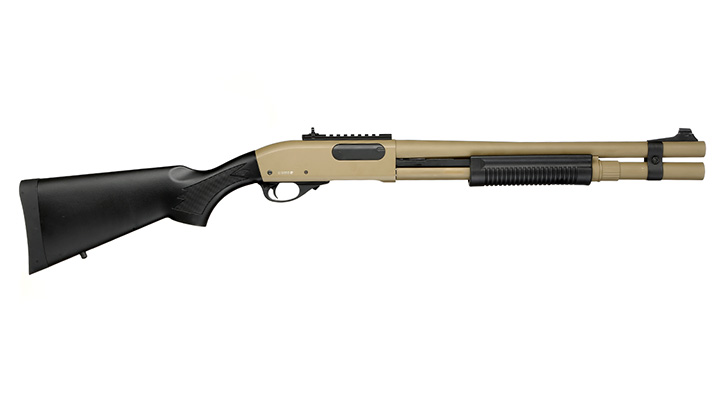 Golden Eagle M8872 Vollmetall Pump Action Gas Shotgun 6mm BB Tan Bild 2