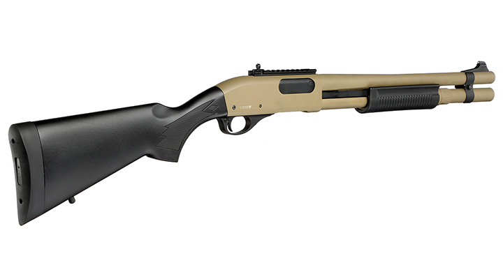 Golden Eagle M8872 Vollmetall Pump Action Gas Shotgun 6mm BB Tan Bild 3