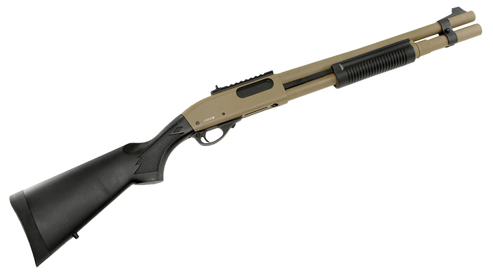 Golden Eagle M8872 Vollmetall Pump Action Gas Shotgun 6mm BB Tan Bild 4