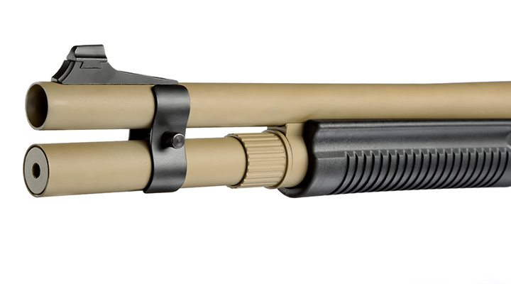 Golden Eagle M8872 Vollmetall Pump Action Gas Shotgun 6mm BB Tan Bild 6