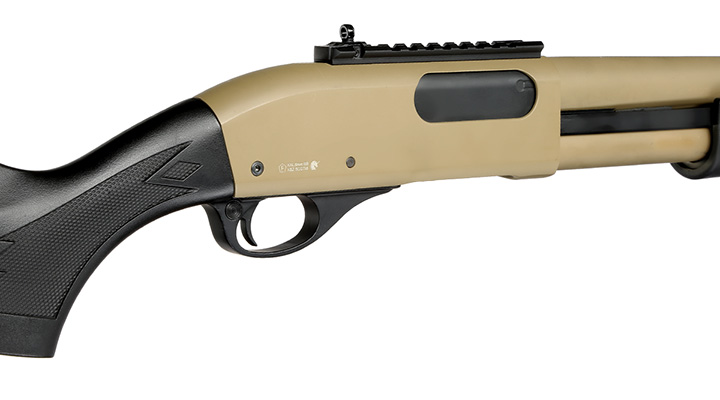 Golden Eagle M8872 Vollmetall Pump Action Gas Shotgun 6mm BB Tan Bild 8