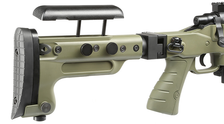 Ersatzteilset Well MB4418-3D Mk13 Mod 7 Snipergewehr inkl. Zweibein / Zielfernrohr Springer 6mm BB oliv Bild 11