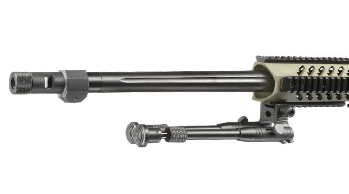 Well MB4418-3D Mk13 Mod 7 Snipergewehr inkl. Zweibein / Zielfernrohr Springer 6mm BB oliv Bild 6