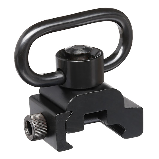 MET QD-Type Tragegurt Adapter inkl. QD Swivel f. 20 - 22mm Schienen schwarz