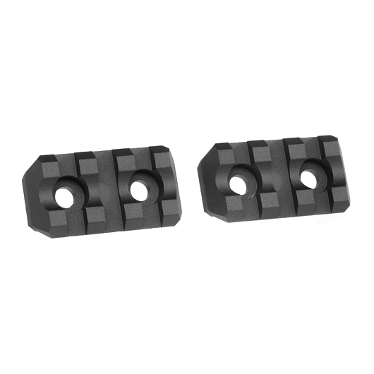 ASG M-Lok 21mm Aluminium Schienen Set 3 Slots / 40mm (2 Stck) schwarz Bild 1