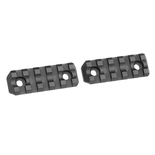 ASG M-Lok 21mm Aluminium Schienen Set 5 Slots / 60mm (2 Stck) schwarz Bild 1