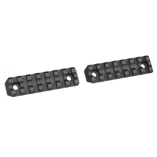 ASG M-Lok 21mm Aluminium Schienen Set 7 Slots / 80mm (2 Stck) schwarz Bild 1