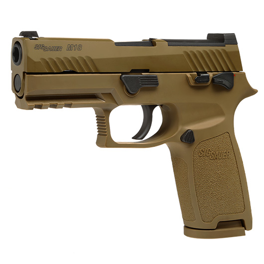 VFC Sig Sauer ProForce P320-M18 m. Metallschlitten Gas-Blow-Back 6mm BB Coyote Tan