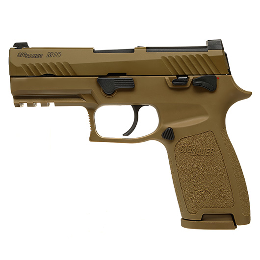 VFC Sig Sauer ProForce P320-M18 m. Metallschlitten Gas-Blow-Back 6mm BB Coyote Tan Bild 1