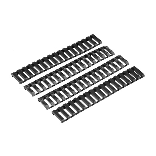 MP Airsoft Ladder Rail Cover 160mm 4er Set - schwarz