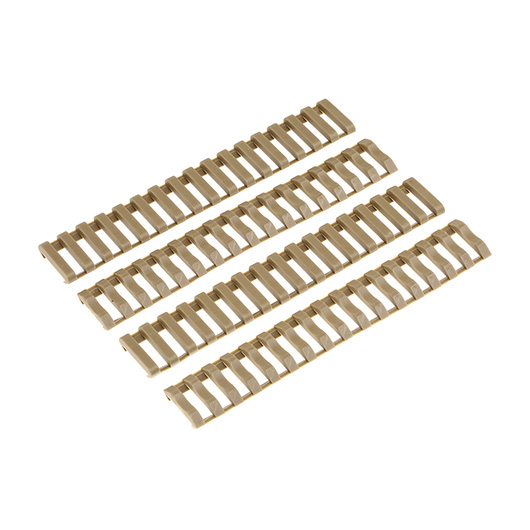 MP Airsoft Ladder Rail Cover 160mm 4er Set - Dark Earth